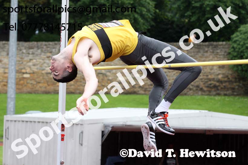Mens decathlon high jump, EAP International Cominted Events, Hexham. Photo: David T. Hewitson/Sports for All Pics